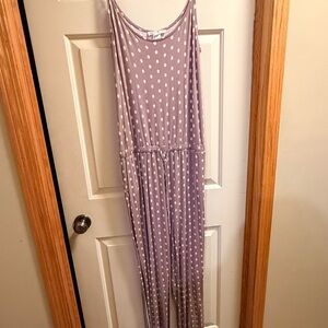 Polka Dot Jumpsuit in Purple